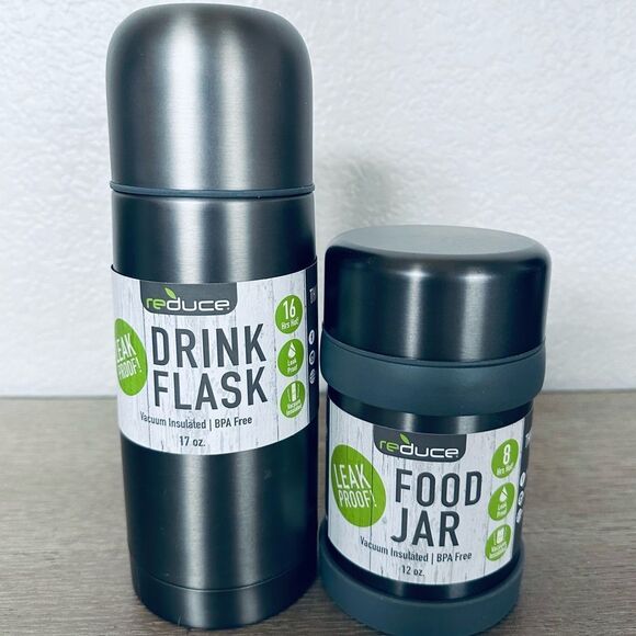 Reduce Eco Tumbler Travel Food Drink Thermos Storage Containers Set - Picture 1 of 5